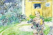 Carl Larsson appelblom-flicka vid appelblom oil painting reproduction